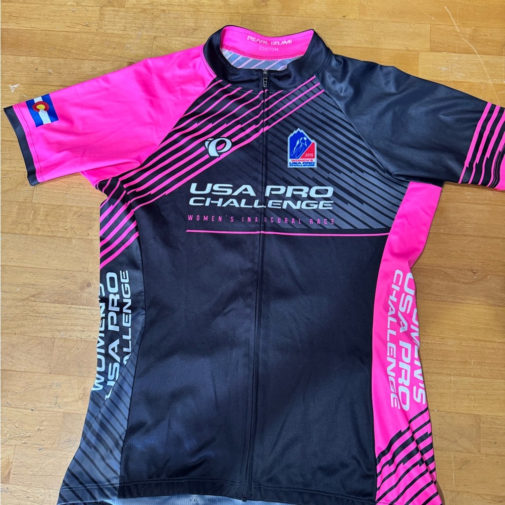 Pearl Izumi Black and Pink Women's Jersey